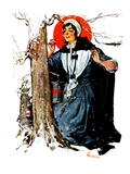 "Pilgrim Collecting Sap,"February 25, 1928 Giclee Print by Elbert Mcgran Jackson