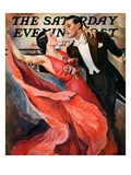"Ballroom Dancing," Saturday Evening Post Cover, April 10, 1937 Giclee Print by John LaGatta