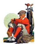 "Golfer Kept Waiting,"September 12, 1931 Giclee Print by John Sheridan