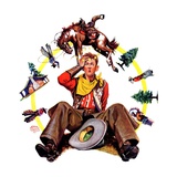 "Bronco Buster on Butt,"June 29, 1935 Reproduction procédé giclée par Edgar Franklin Wittmack
