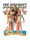 "Rowing Team," Saturday Evening Post Cover, August 6, 1932 Giclee Print by J.C. Leyendecker