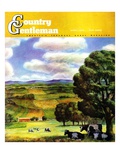 "Farm Landscape," Country Gentleman Cover, April 1, 1942 Giclee Print by J. Steuart Curry