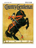 "Sir 1930," Country Gentleman Cover, January 1, 1930 Giclee Print by William Meade Prince