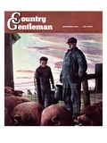 "Slopping the Pigs," Country Gentleman Cover, November 1, 1942 Giclee Print by Robert Riggs