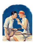 "Tennis Couple,"June 21, 1930 Giclee Print by James C. McKell