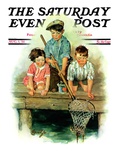 "Crabbing," Saturday Evening Post Cover, August 1, 1931 Giclee Print by Ellen Pyle