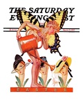 "Easter Fairy," Saturday Evening Post Cover, March 27, 1937 Giclee Print by J.C. Leyendecker