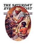 "Basting the Turkey," Saturday Evening Post Cover, November 28, 1936 Giclee Print by J.C. Leyendecker