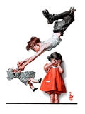 "Trapeze Artist,"September 20, 1924 Giclee Print by J.C. Leyendecker