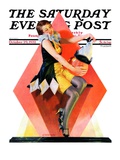 "Halloween Harlequin," Saturday Evening Post Cover, October 29, 1932 Giclee Print by W. Wilkinson