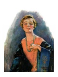 "Woman Wearing Beaded Necklace,"February 26, 1927 Giclee Print by William Haskell Coffin