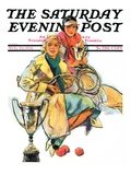 "Tennis Champs," Saturday Evening Post Cover, August 22, 1931 Reproduction procédé giclée par Alan Foster