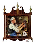"Clockmaker,"July 18, 1931 Giclee Print by J.F. Kernan