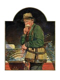 "Fishing at the Market,"May 2, 1931 Giclee Print by J.F. Kernan
