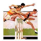 "Hurdlers,"May 4, 1935 Giclee Print by Maurice Bower