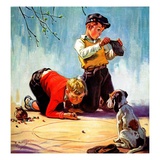 "Lost All His Marbles,"March 1, 1937 Giclee Print by Henry Hintermeister