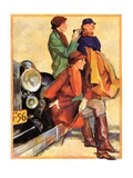 "Women in Riding Habits,"January 6, 1934 Giclee Print by John LaGatta