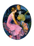 "Banjo Serenade,"April 11, 1931 Giclee Print by John LaGatta