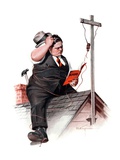 "Radio Antennae,"May 2, 1925 Giclee Print by Robert C. Kauffmann