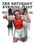 "Readying for Rematch," Saturday Evening Post Cover, June 9, 1923 Giclee Print by Leslie Thrasher