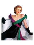 "Evening Gown,"May 21, 1938 Giclee Print by Neysa Mcmein