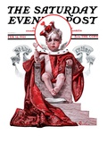 "Baby King Valentine," Saturday Evening Post Cover, February 14, 1925 Reproduction procédé giclée par Elbert Mcgran Jackson