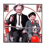 "At the Circus with Grandfather,"May 5, 1923 Giclee Print by J.F. Kernan