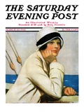 "Daydreams at Sea," Saturday Evening Post Cover, March 20, 1926 Giclee Print by Clarence F. Underwood