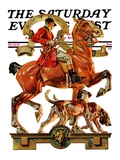 "Fall Foxhunting," Saturday Evening Post Cover, October 19, 1929 Giclee Print by J.C. Leyendecker
