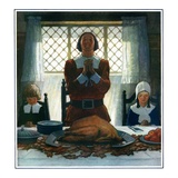 "An Early Thanksgiving,"November 1, 1926 Giclee Print by N.C. Wyeth
