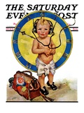 "Baby Pilot," Saturday Evening Post Cover, January 28, 1928 Giclee Print by Ellen Pyle