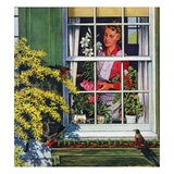 "Signs of Spring,"April 1, 1947 Giclee Print by Rudy Pott