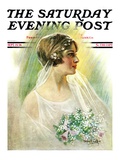 "September Bride," Saturday Evening Post Cover, September 25, 1926 Giclee Print by William Haskell Coffin