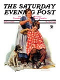 "Kitchen Haircut," Saturday Evening Post Cover, November 11, 1933 Giclee Print by Harold Anderson