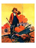 "Where's That Turkey,"November 1, 1927 Giclee Print by William Meade Prince