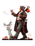 "Hitchhiking to Florida,"October 24, 1925 Giclee Print by Edgar Franklin Wittmack