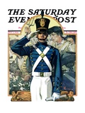 "Military School Graduate," Saturday Evening Post Cover, July 3, 1926 Reproduction procédé giclée par Elbert Mcgran Jackson