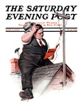"Radio Antennae," Saturday Evening Post Cover, May 2, 1925 Giclee Print by Robert C. Kauffmann