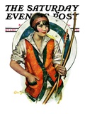 "Target Practice," Saturday Evening Post Cover, October 8, 1927 Giclee Print by Ellen Pyle