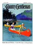"Four-H Camp," Country Gentleman Cover, July 1, 1933 Giclee Print by W.F. Soare