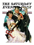 "Graduating Couple," Saturday Evening Post Cover, June 11, 1927 Giclee Print by Ellen Pyle