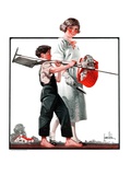 "Going Planting,"March 17, 1923 Giclee Print by F. Lowenheim