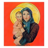 "Madonna and Child,"December 17, 1932 Giclee Print by Ellen Pyle