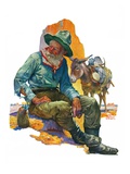 "Old Miner,"April 6, 1929 Giclee Print by Edgar Franklin Wittmack
