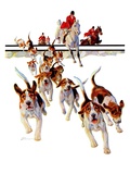 "After the Scent,"January 21, 1939 Giclee Print by Paul Bransom