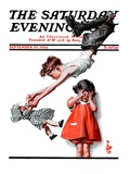 "Trapeze Artist," Saturday Evening Post Cover, September 20, 1924 Giclee Print by J.C. Leyendecker
