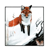 "Mice Hiding from Fox,"February 3, 1923 Giclee Print by Paul Bransom