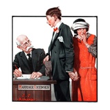 "Marriage License,"April 14, 1923 Giclee Print by J.F. Kernan