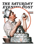 "Wedding Cake," Saturday Evening Post Cover, May 30, 1925 Giclee Print by Edmund Davenport