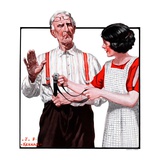 "Suspenders, Not Belts,"August 18, 1923 Giclee Print by J.F. Kernan